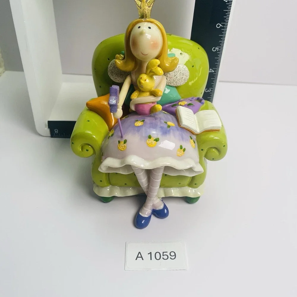 Fairy Princess‎ with Star Wand Bunny Pink and Green Coin Bank Koolitz Blowfish